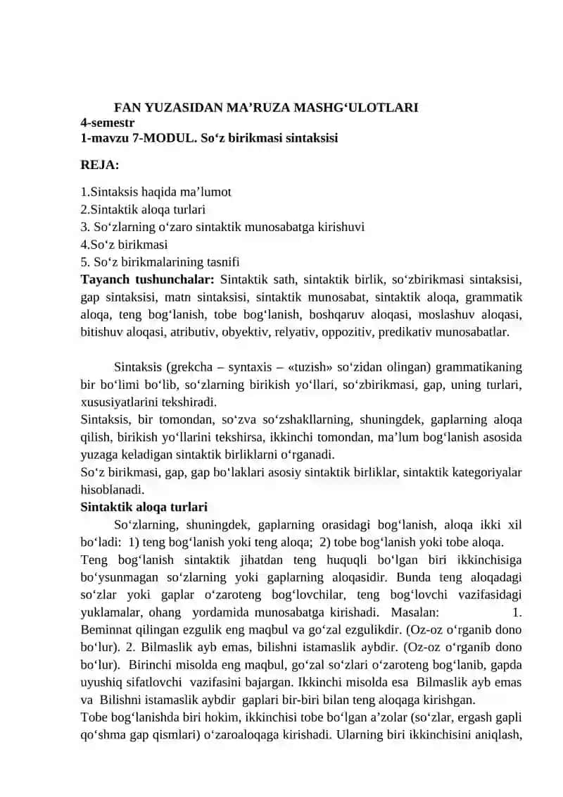 Ona tili - O‘qish savodxonligi va uni o‘qitish metodikasi 4