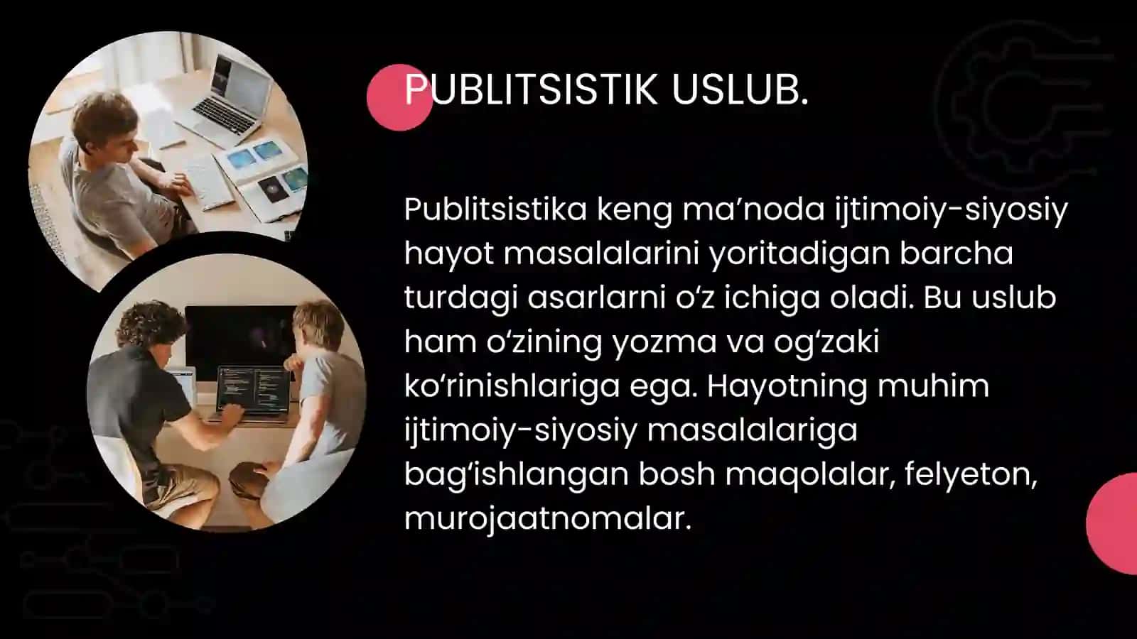 BADIIY, SOʻZLASHUV VA PUBLITSISTIK USLUBLARDAN MANT TAYYORLASH 4