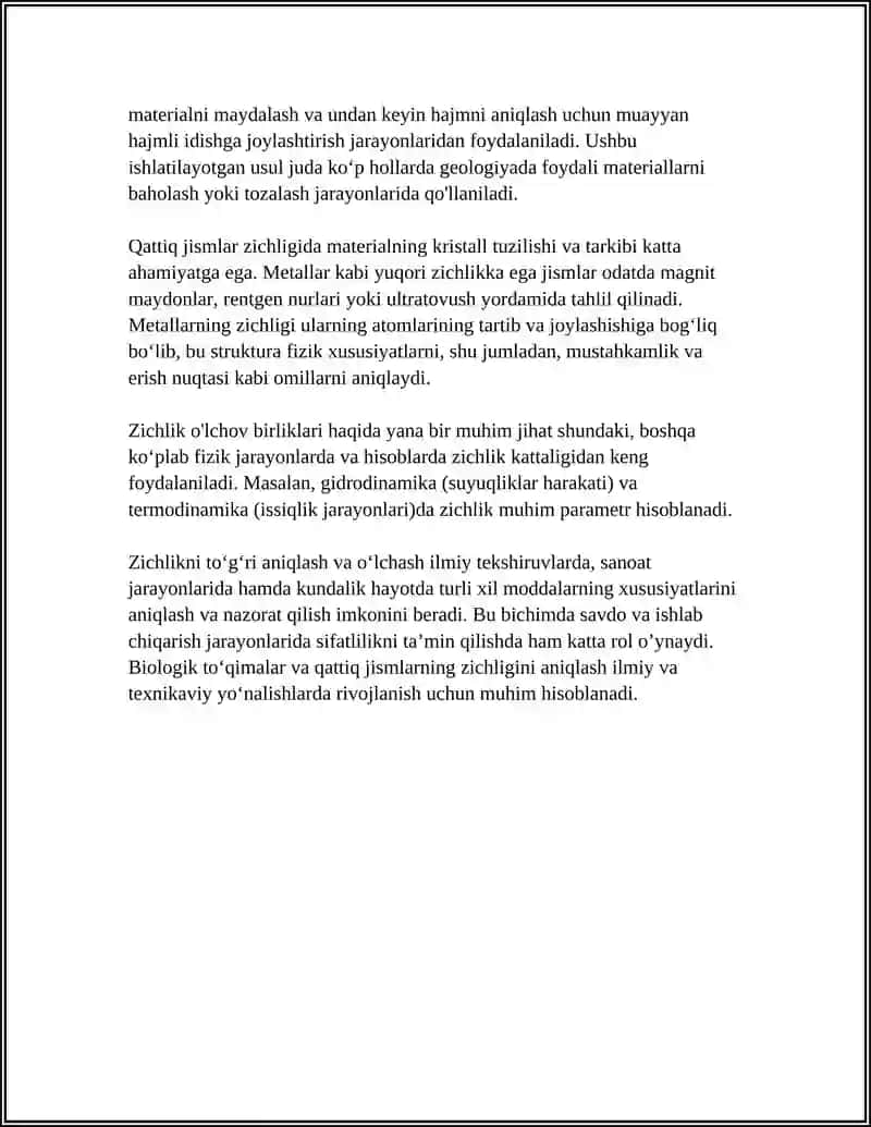 BIOLOGIK TO'QIMALAR VA QATTIQ JISMLARNING ZICHLIGINI ANIQLASH 4