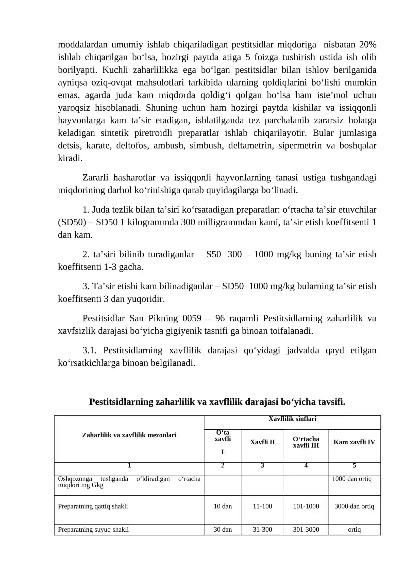 Pestitsidlarning tasniflanishi 4