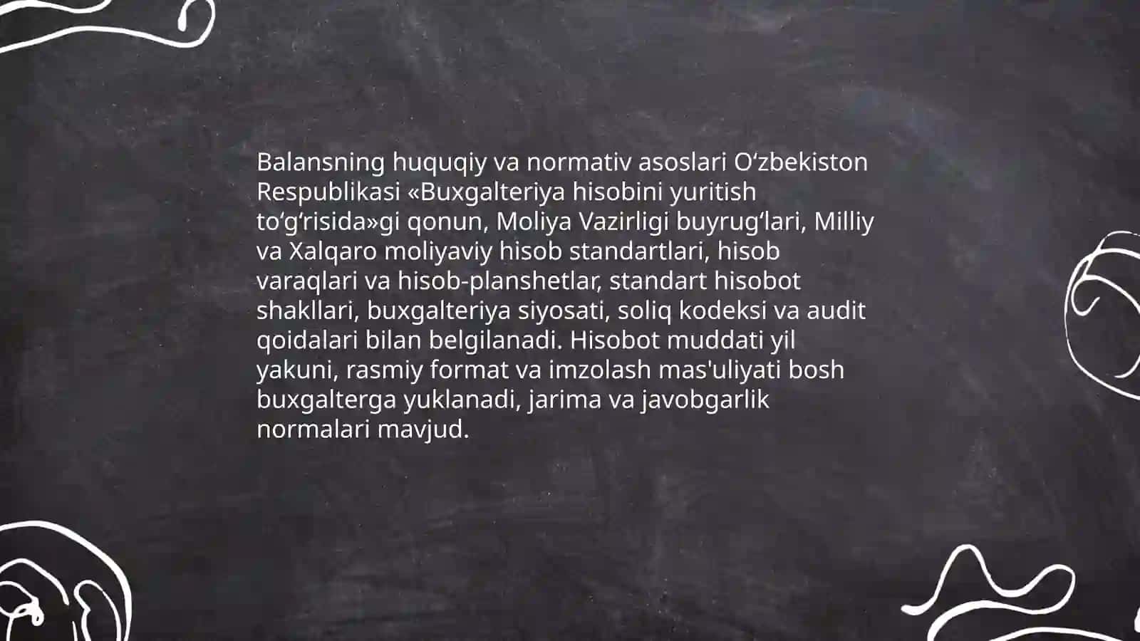 Korxona buxgalteriya balansi va uning tarkibiy qismlari 4