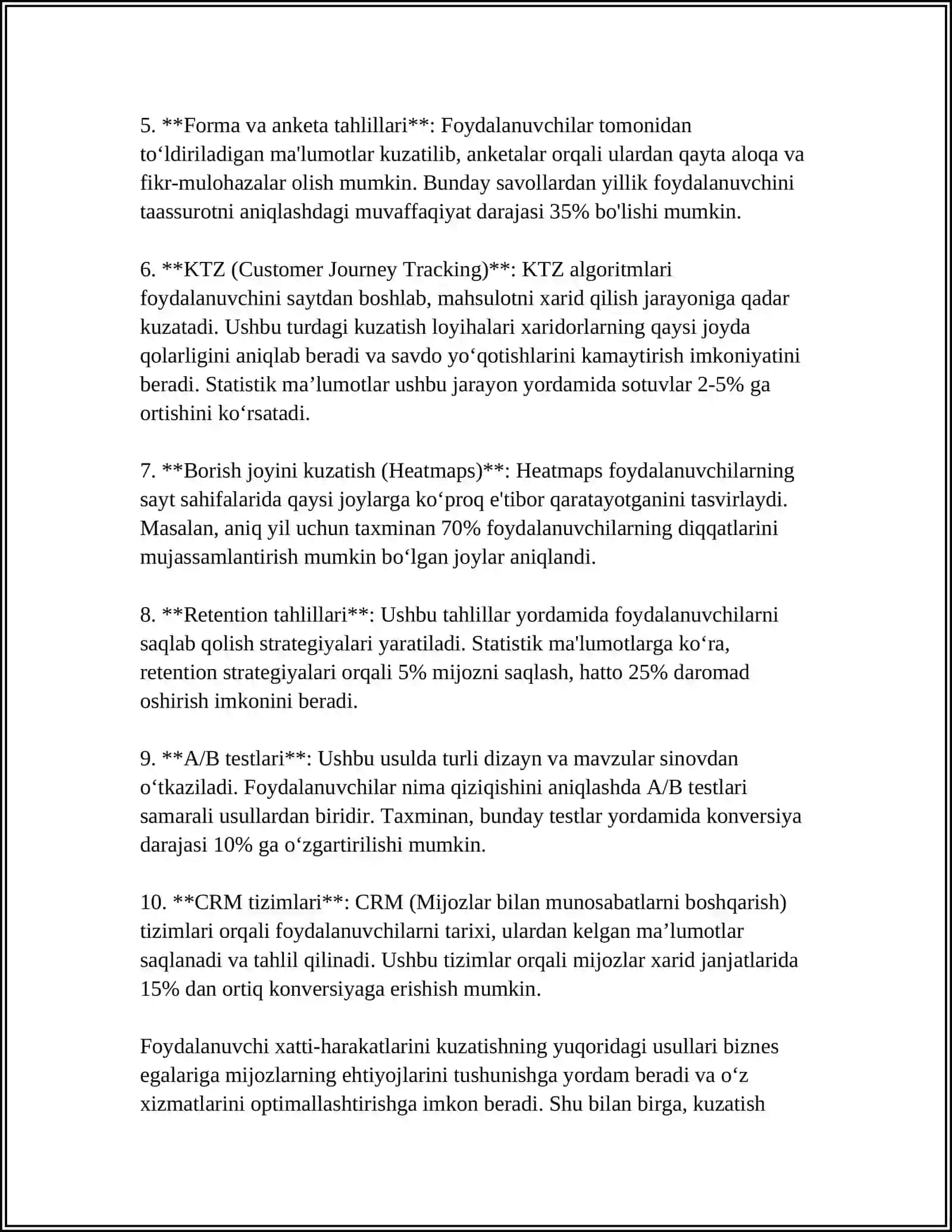 INTERNET-DO'KONDA FOYDALANUVCHI XATTI-HARAKTARLARINI TAHLIL QILISH ASOSIDA TAVSIYALAR TIZIMINI ISHLAB CHIQISH 4