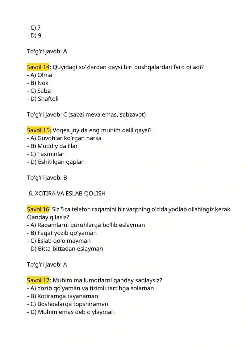Ichki ishlarga kiruvchilar uchun psixologik testlat bazasi 2025-2026 yangi 4