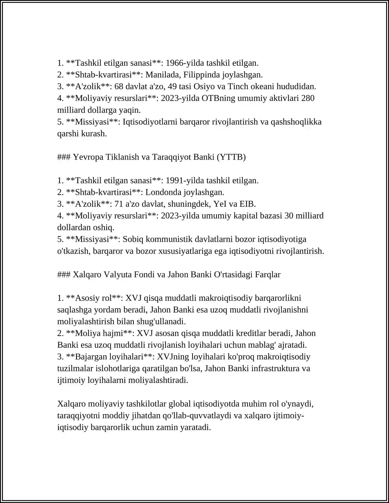 Xalqaro Qimmatli Qog’ozlar Bozori 4
