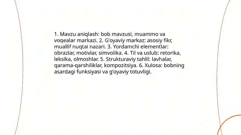 Maxzan ul-asror asarini boblar boʻyicha tahlili 4