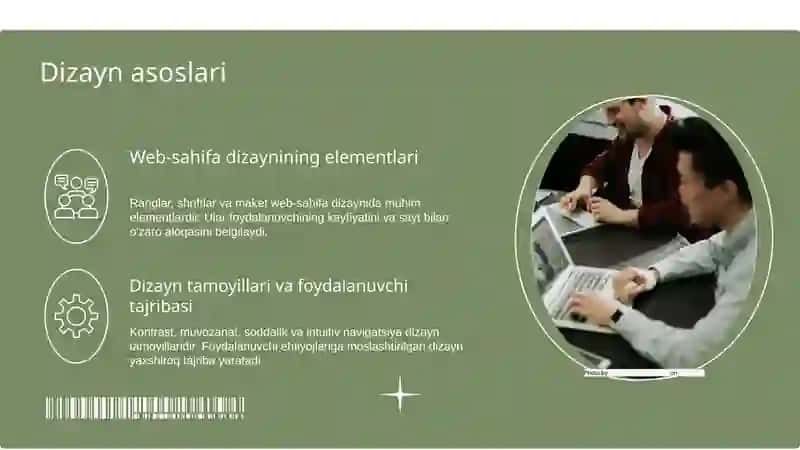 Kasbiy sohalari bo'yicha Web-sahifa yaratish 4