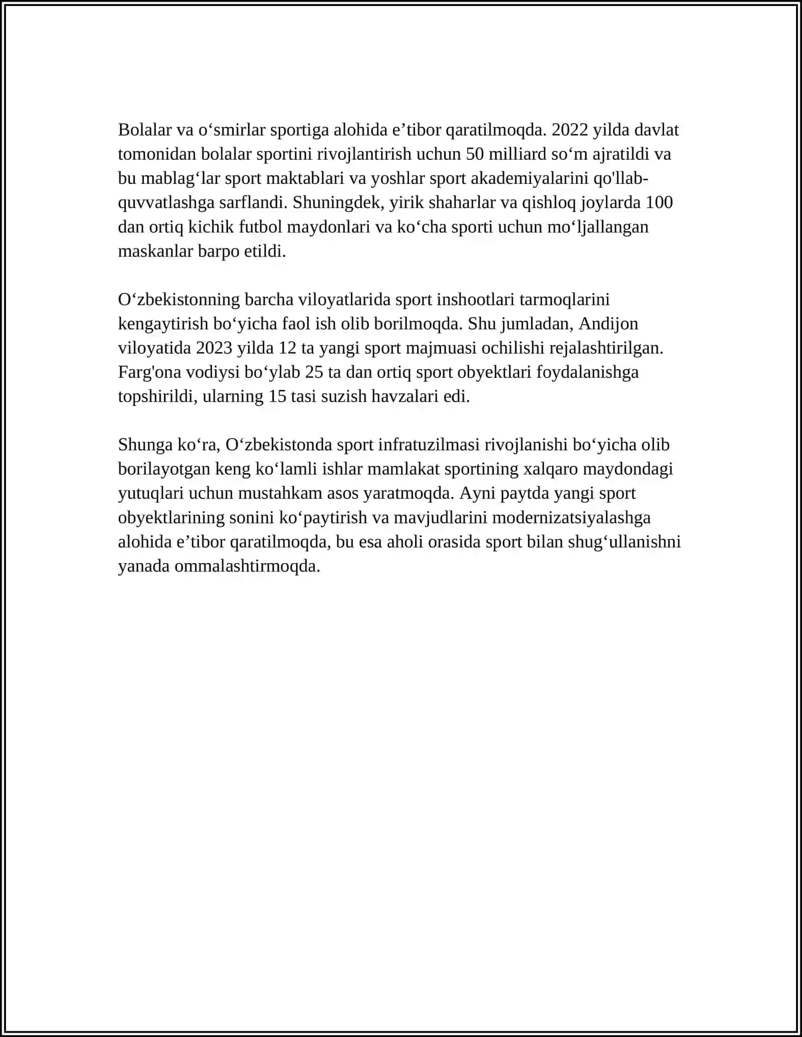 MUSTAQILLIK YILLARIDA SPORT SOHASI RIVOJI 4
