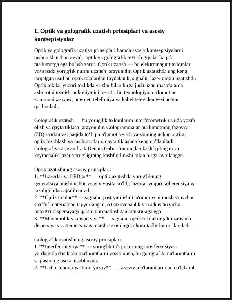 OPTIK VA GOLOGRAFIK ULANISHLAR 4