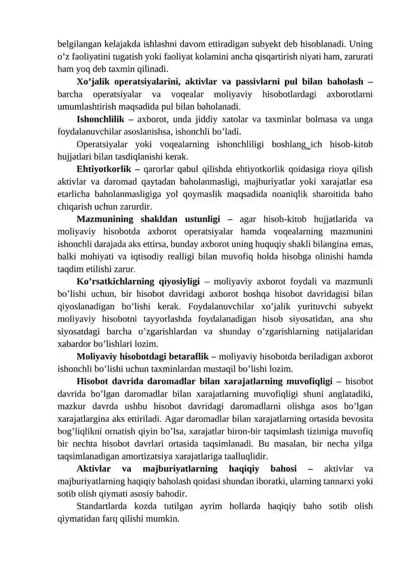Buxgalteriya  hisobining  predmeti, metodi va tamoyillari 4