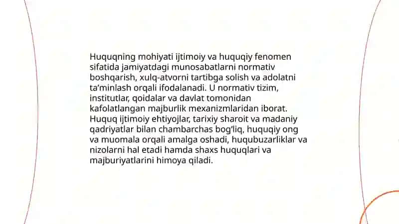 "Huquq" tushunchasi, mohiyati va belgilari 4