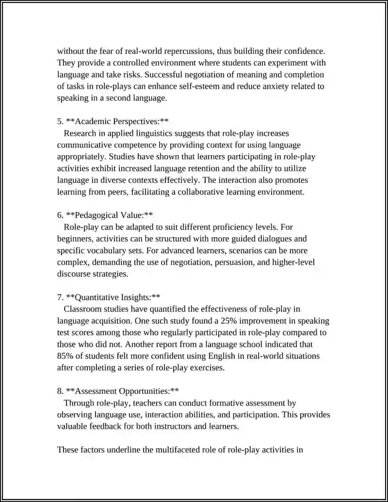 Role-play activities in English Language Teaching 4