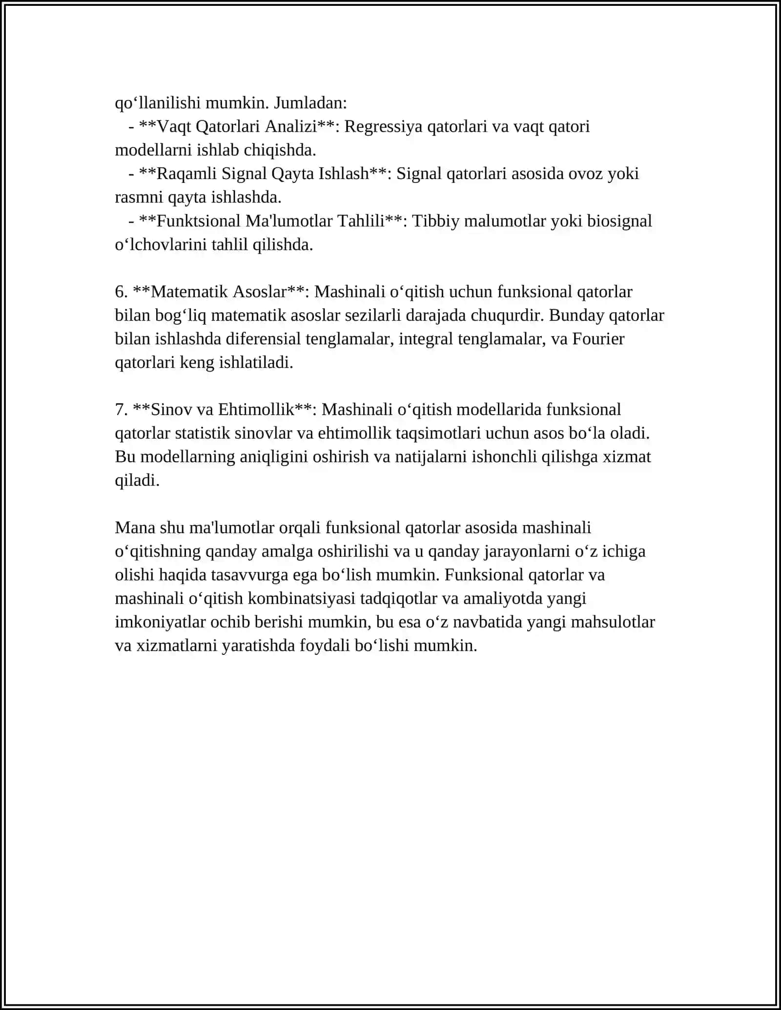 MASHINALI ÒQITISHDA FUNKSIONAL QATORLAR TATBIQLARI 4