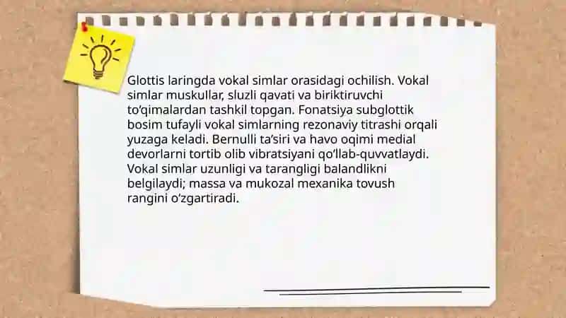 Ovoz hosil bo’lish nazariyasi 4