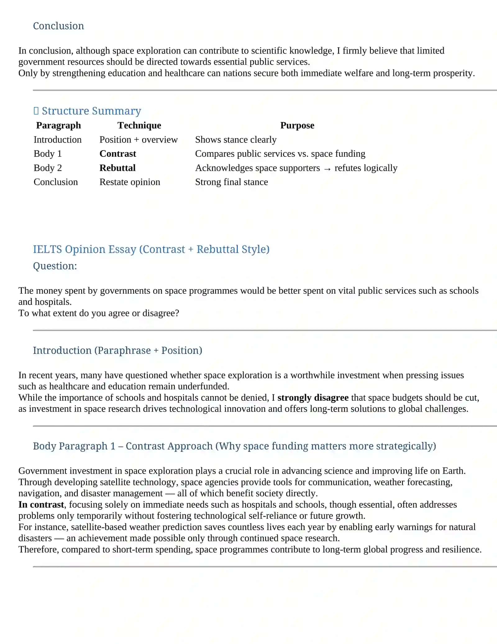 OPINION ESSAY [STRONGLY AGREE OR DISAGREE APPROACH] 4