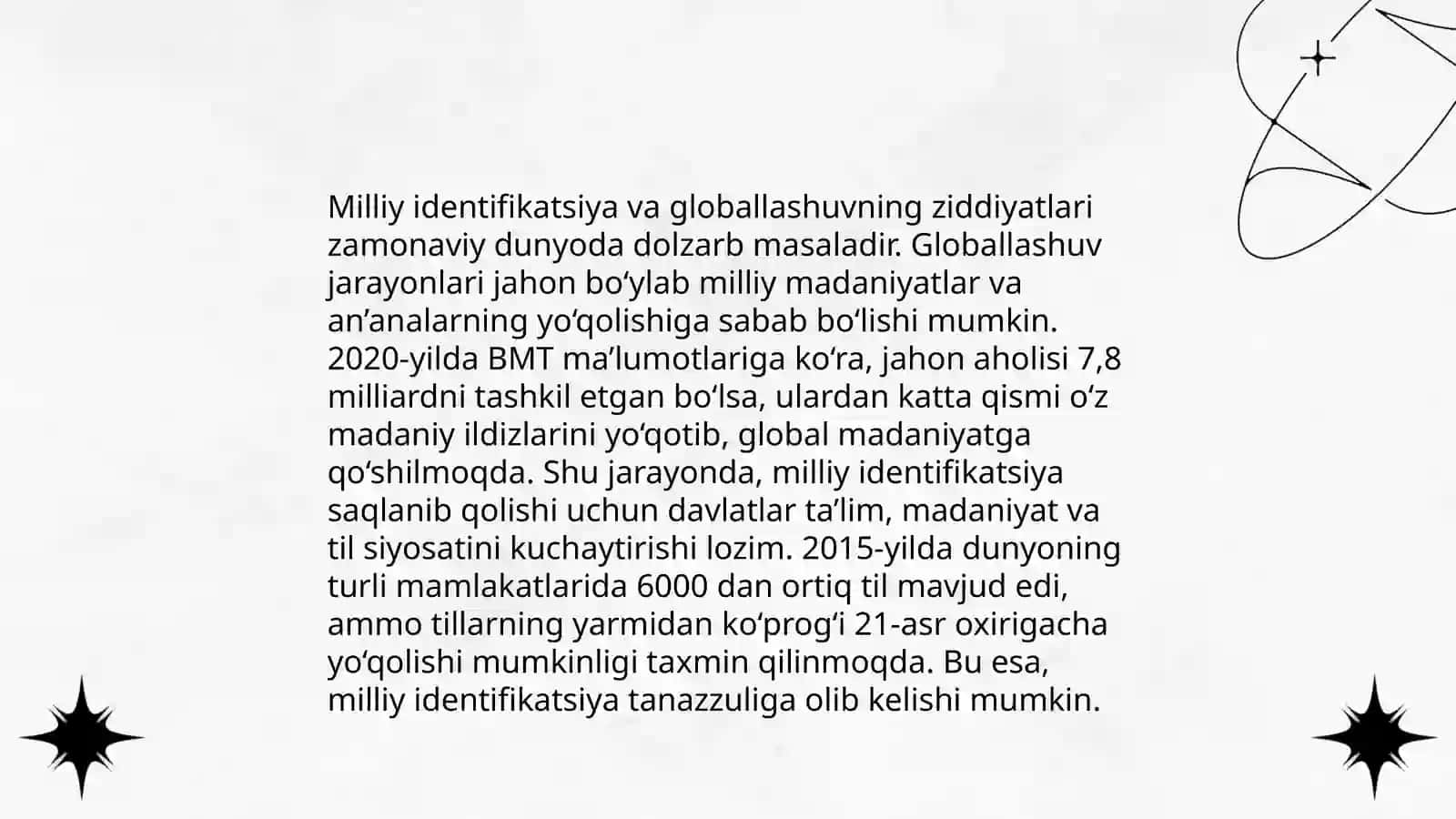 Globallashuv jarayonining ijtimoiy va falsafiy ahamiyati 4