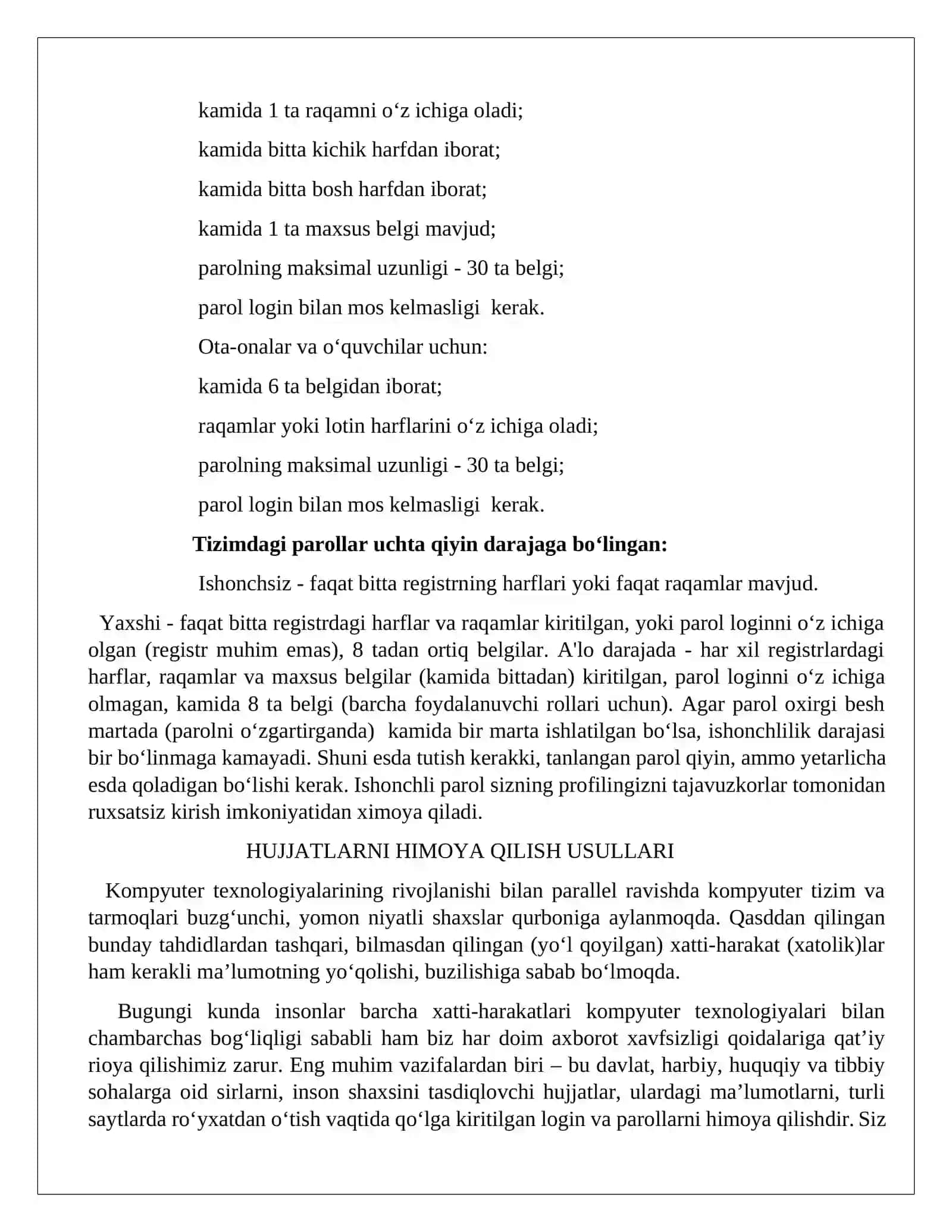 Axborot xavfsizligi (Information Security) 4