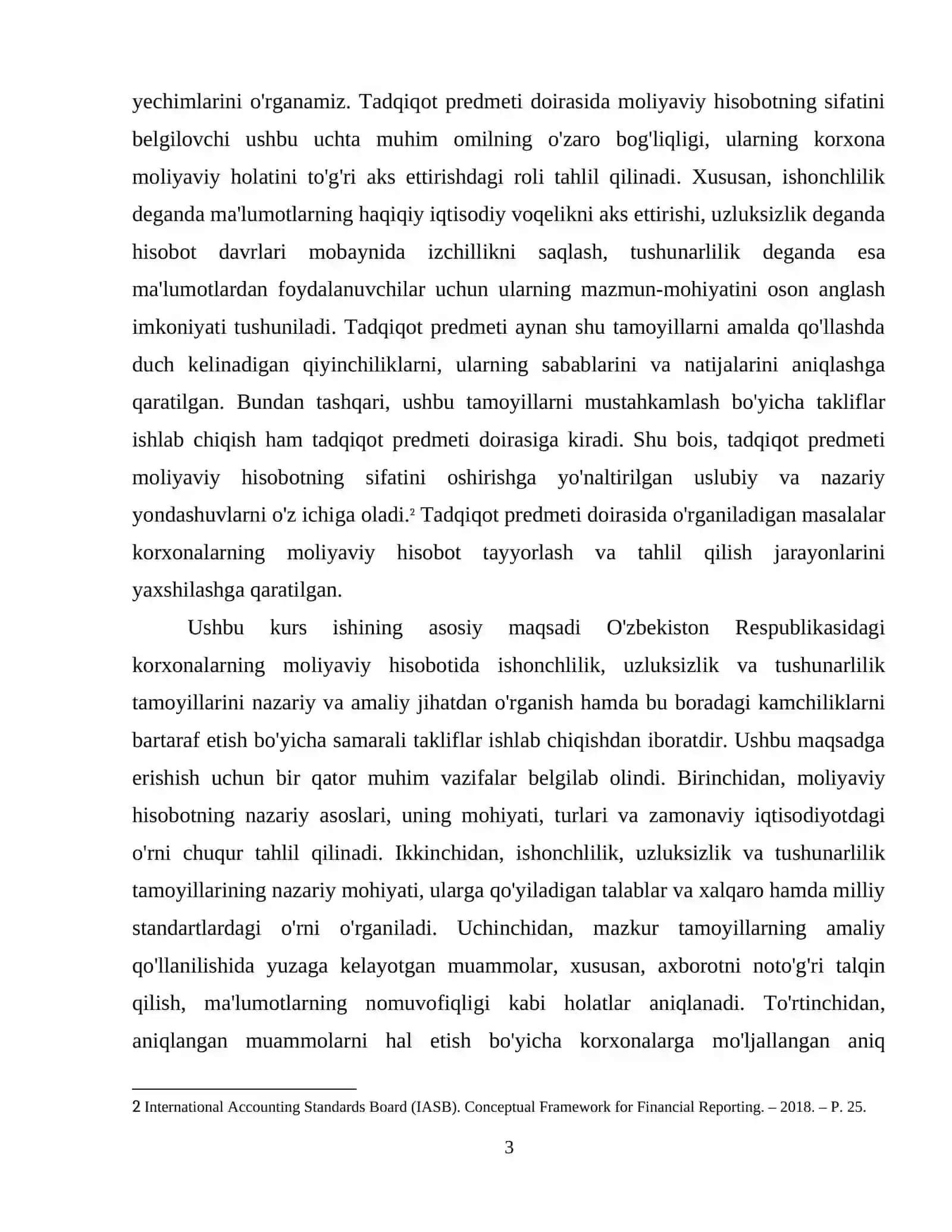 Moliyaviy hisobotda ishonchlilik, uzluksizlik, tushunarlilik 4