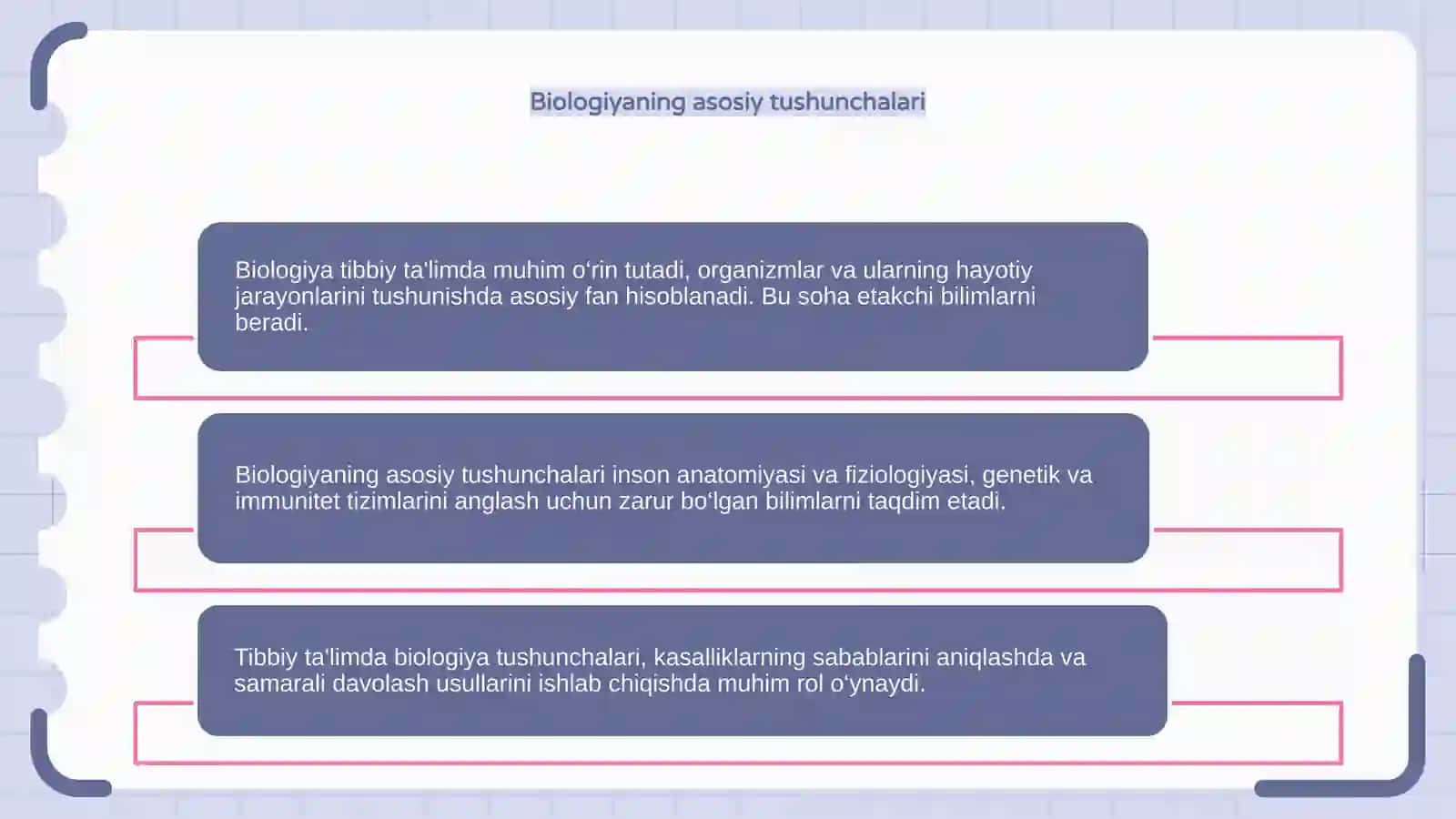 Tibbiy ta'lim tizimida biologiyaning tutgan oʻrni 4