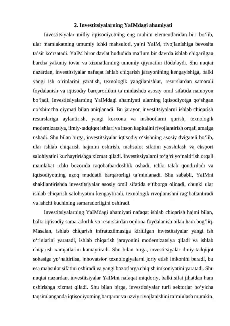 Iste’mol, investitsiya va davlat xarajatlarini oʻrni 4