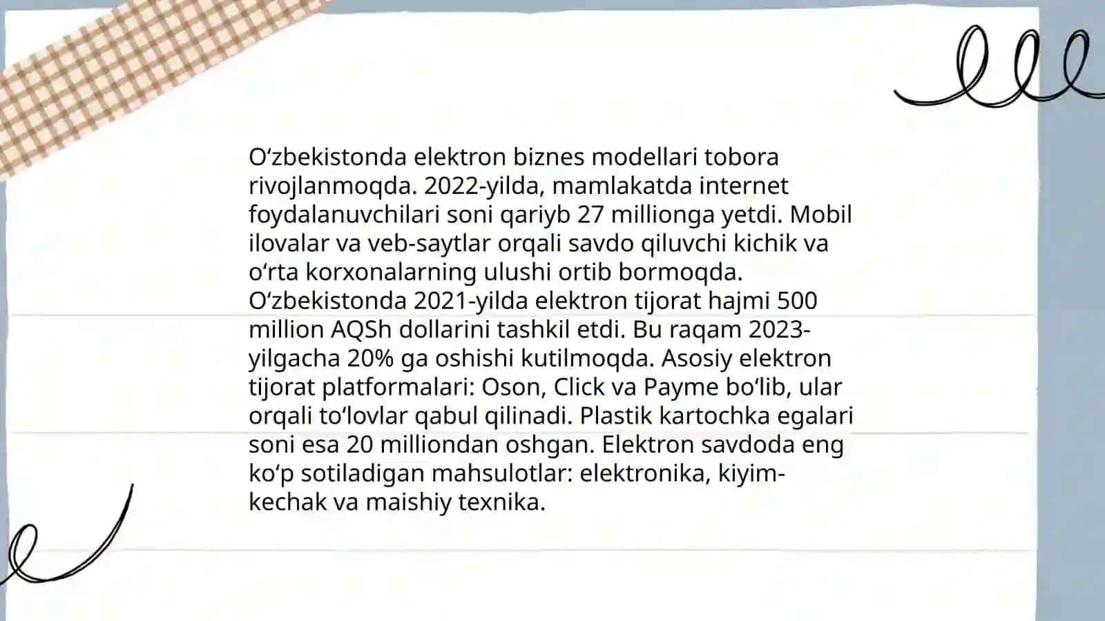 Oʻzbekistonda Elektron biznes qo'llash tajribasi 4