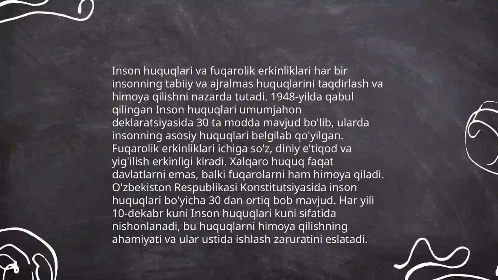 Inson huquqlarining jamiyatda tutgan o‘rni 4