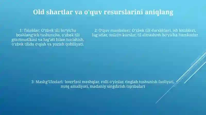 Yangi Mavzuni O'Zlashtirishga Tayyorlash Mashg'Ulotlari 4