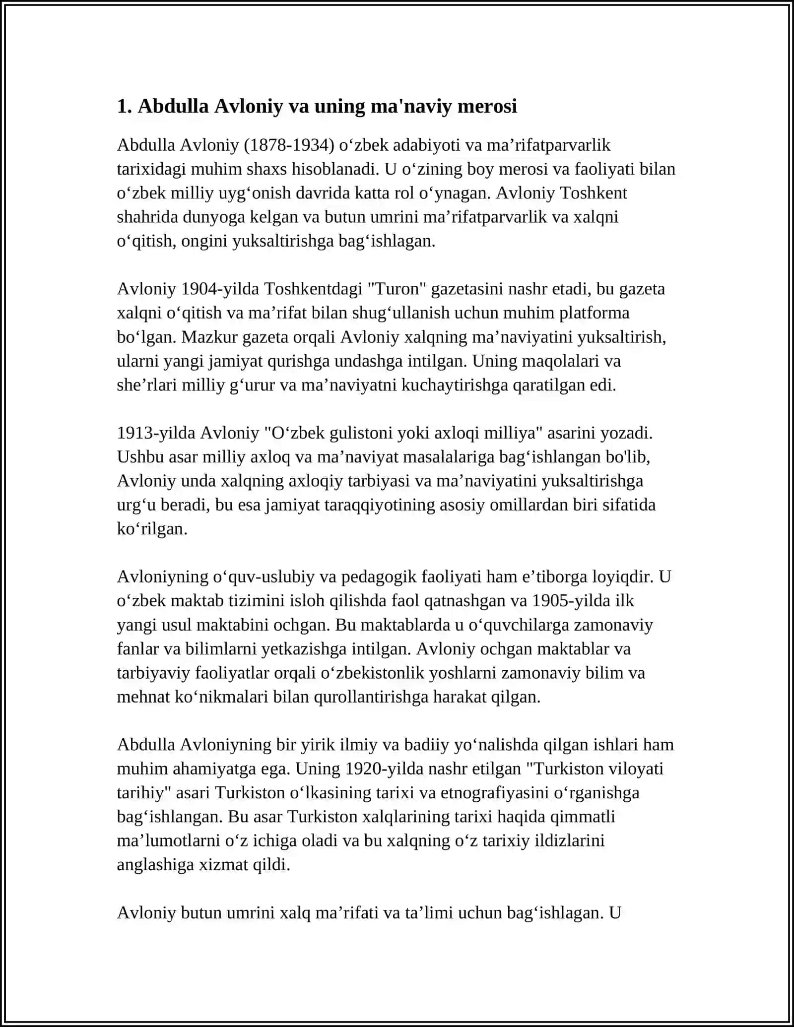 ABDULA AVLONIYNING KOMIL INSON HAQIDAGI QARASHLARI 4