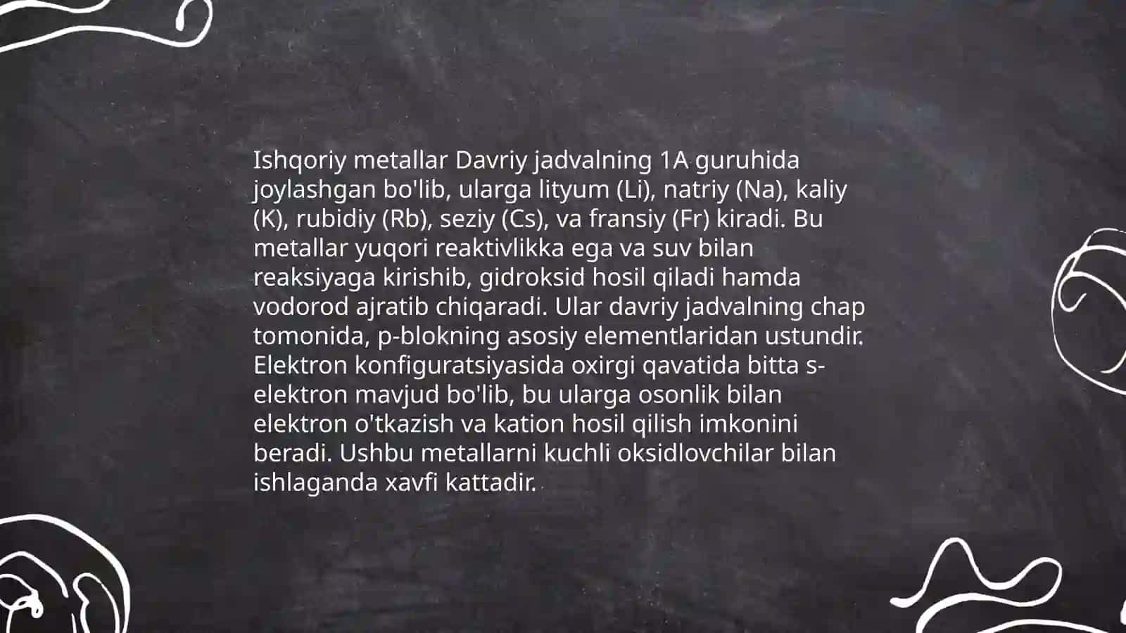 Ishqoriy metallarning ochilish tarixi 4