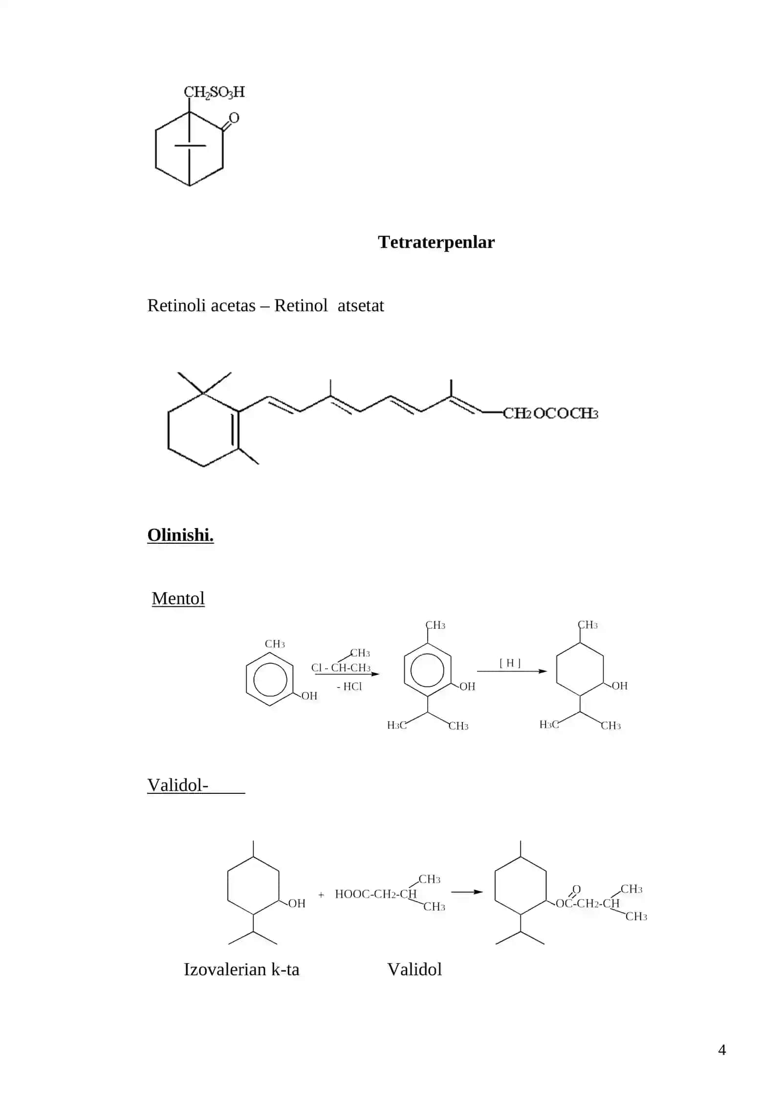 Terpenoidlar va adamantanlar guruhiga kirgan dori moddalar tahlili 4