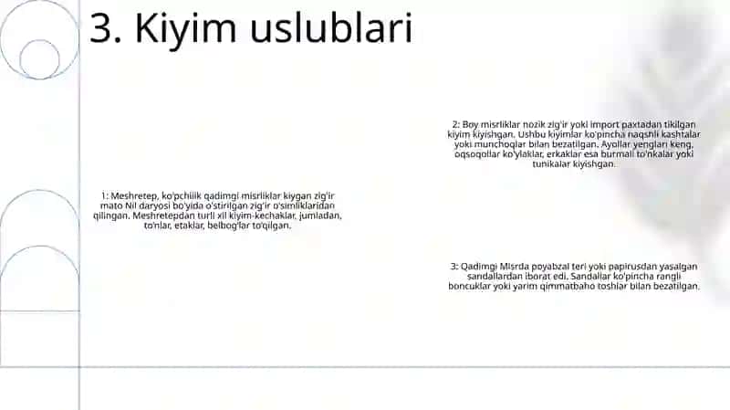 Qadimgi Misir Liboslari 4