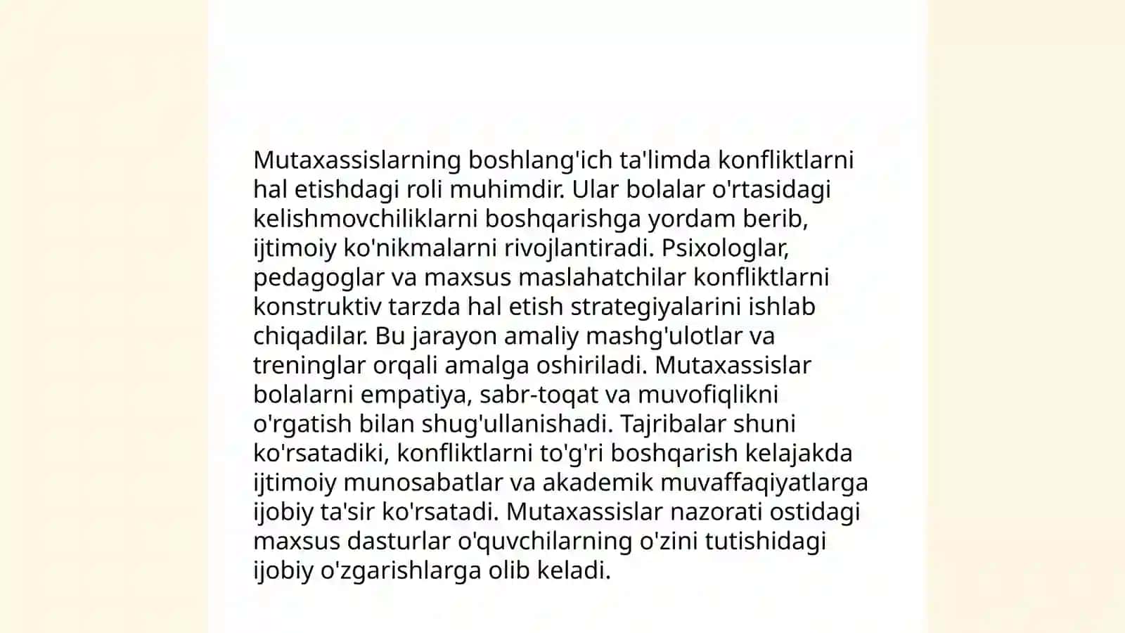 Pedagogik konfliktlar tushunchasi va ularning boshlang'ich sinf o'quvchilariga ta'siri 4