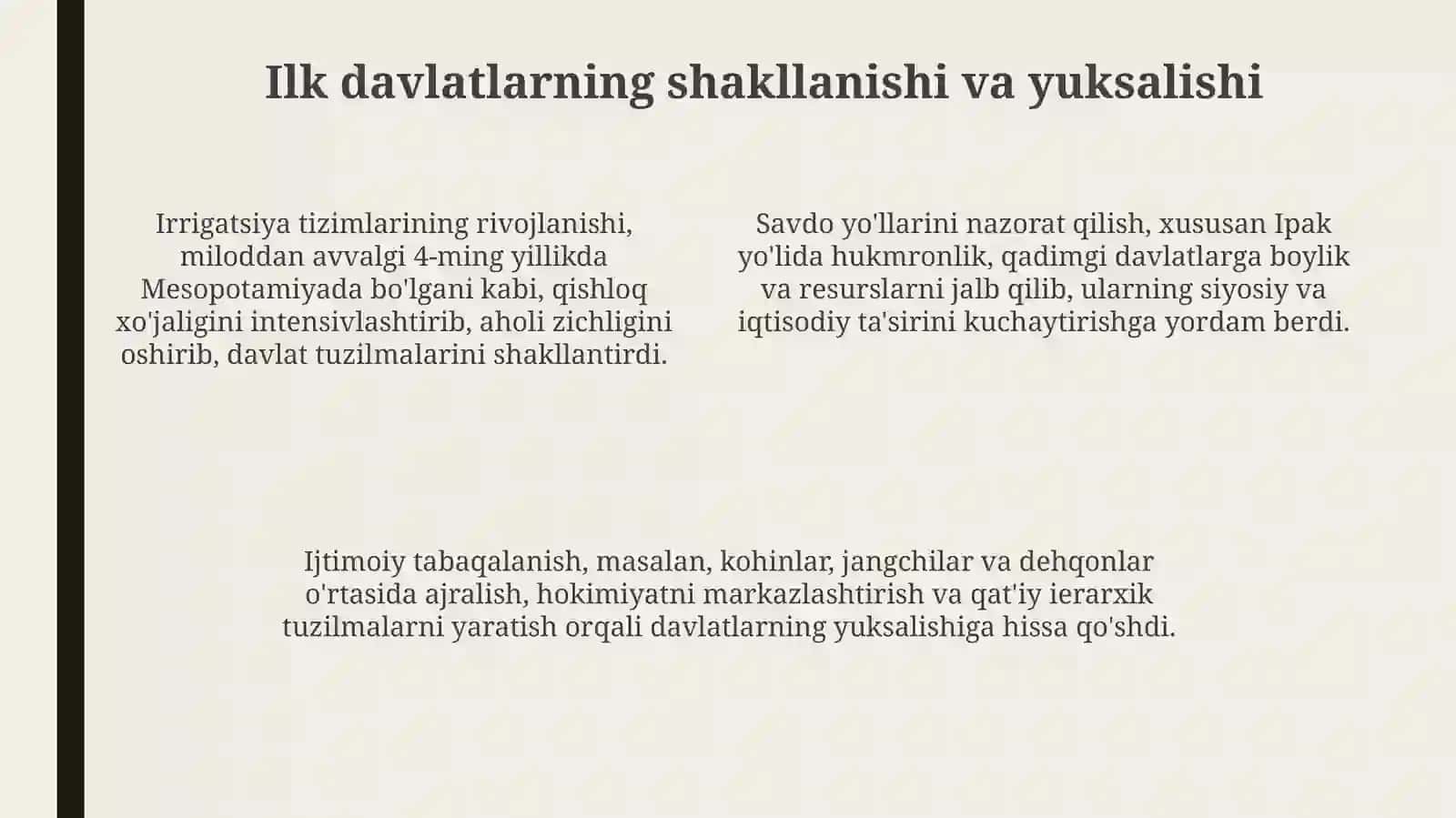 Ilkvaoʻrtaasrlardadavlatlaryuksalishivatanalluzi 4