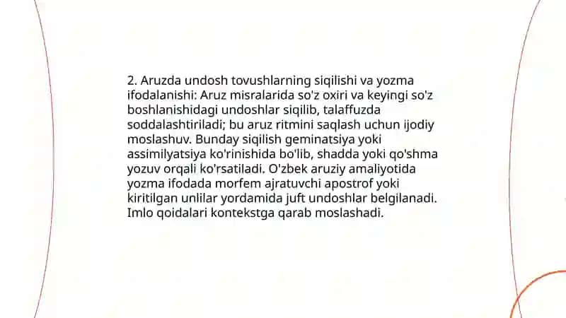 Aruzda talaffuz va imlo masalalari 4