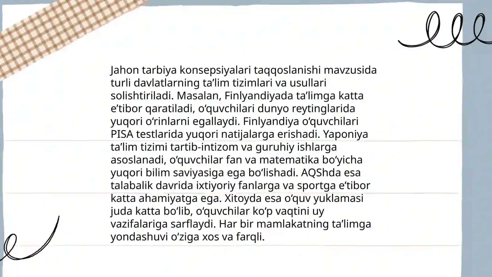 Milliy va jahon tarbiya konseptsiyalari 4