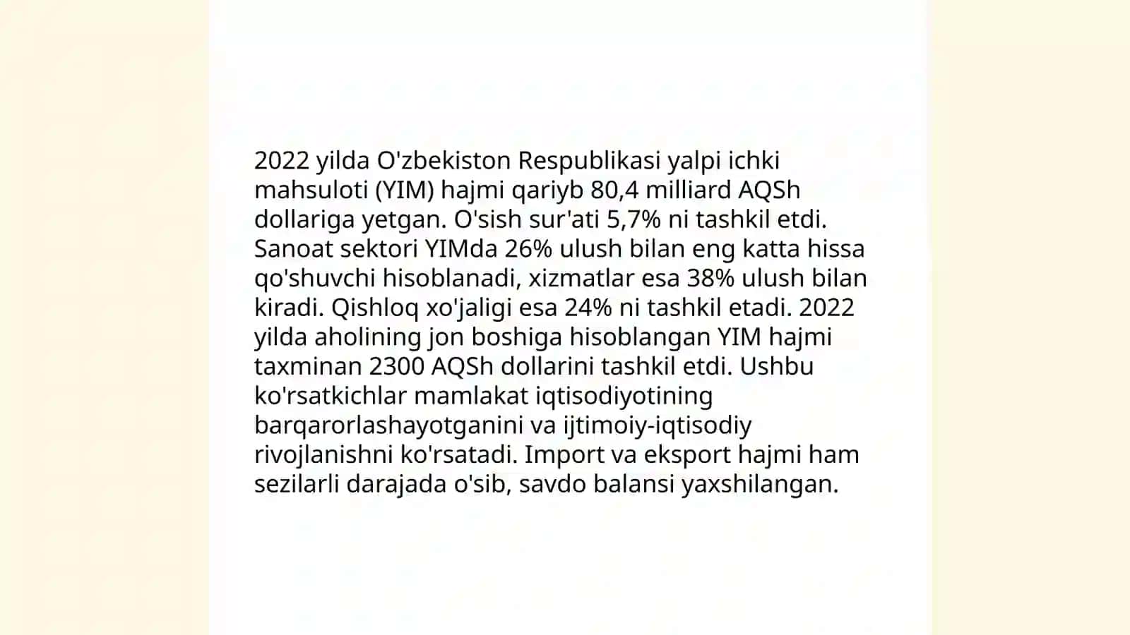 Chexiya davlatining 3 yillik YIM hajmi 4