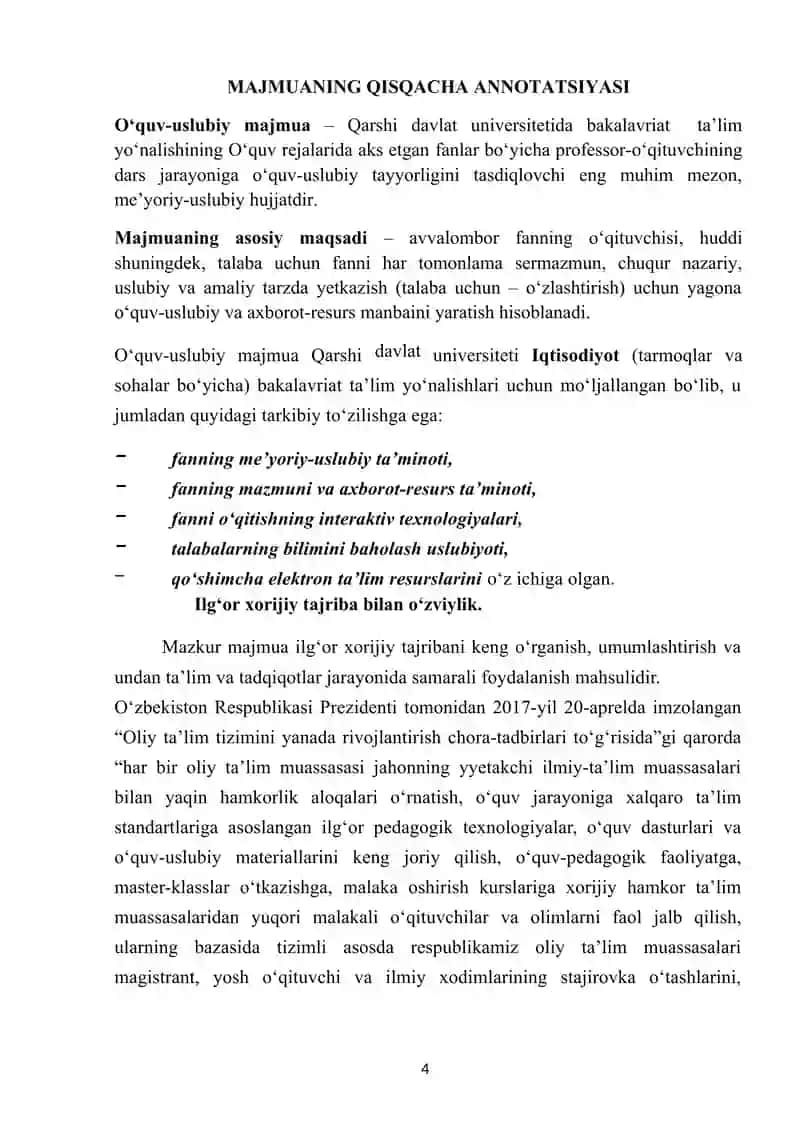 strategik boshqaruv fanidan O'quv uslubiy majmua to'liq 4