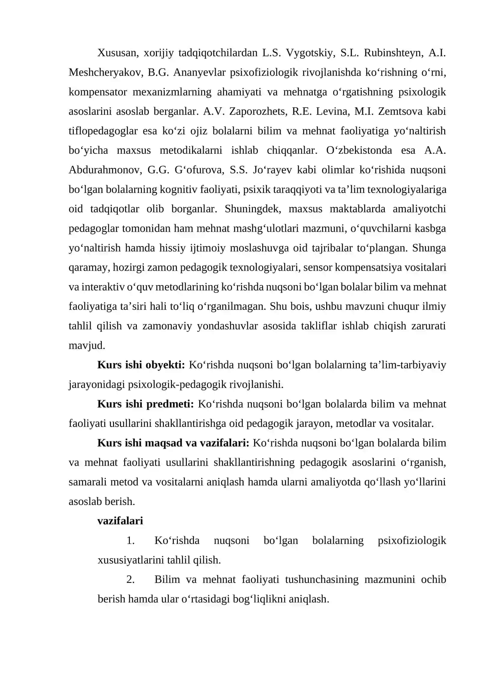 KO‘RISHDA NUQSONI BÒLGAN BOLALARDA BILIM VA MEHNAT FAOLIYATI USULLARINI SHAKLLANTIRISH 4