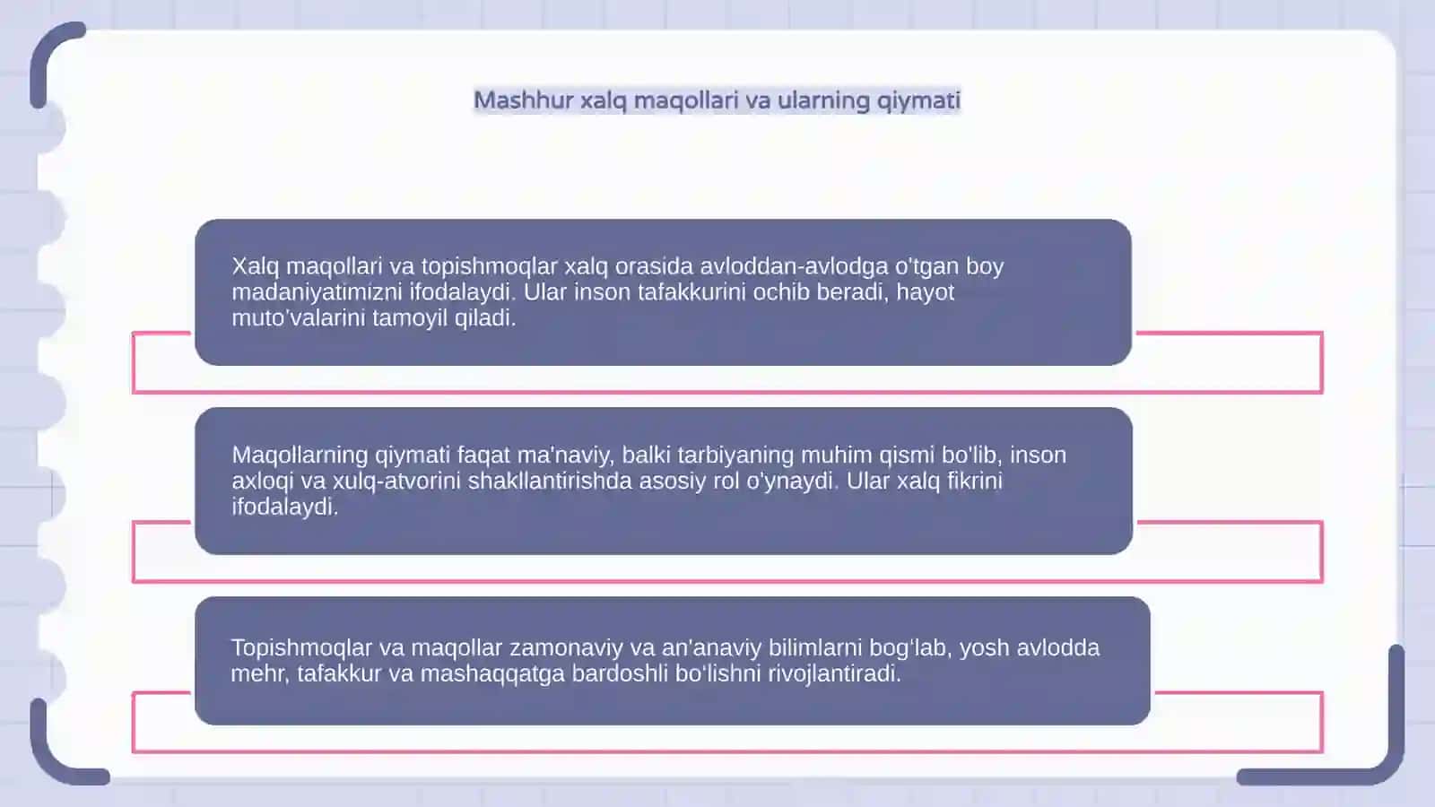 Xalq maqollari va topishmoqlar 4