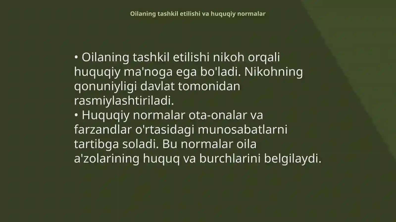 Oilaning huquqiy asoslari 4
