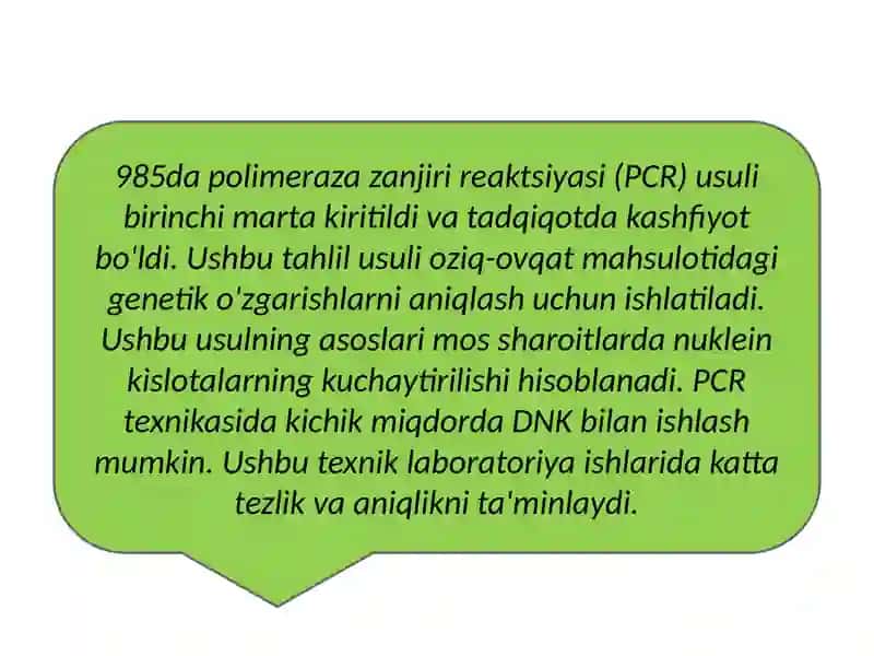 Molekulyar genetika kartalarni analiz qilish 4