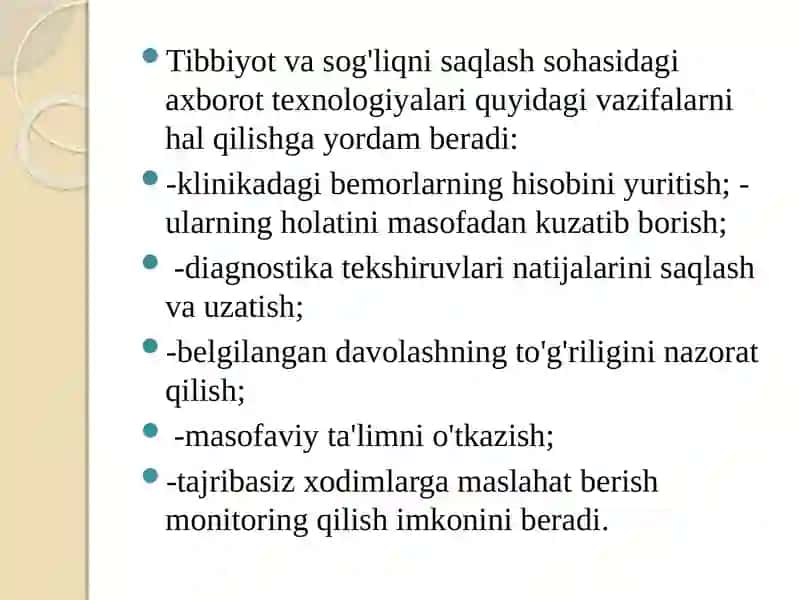 Tibbiyotda IT texnologiyasi 4