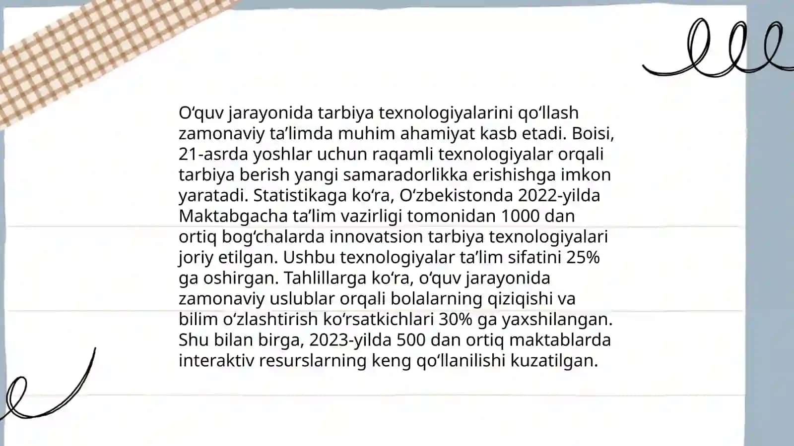 Tarbiya texnologiyalarining mohiyati 4