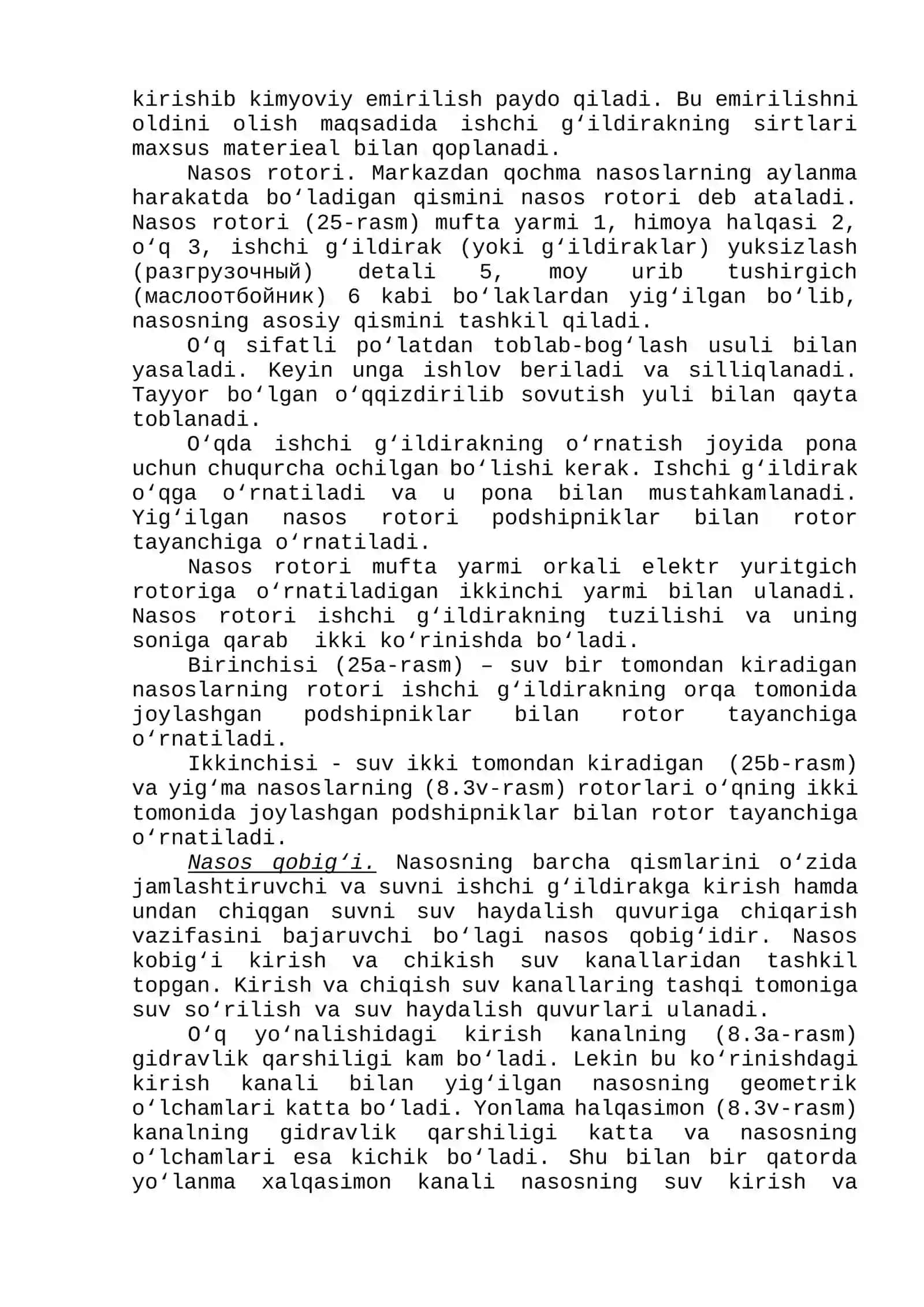 8-laboratoriya ishi Ko‘p bosqichli markazdan qochma nasoslarning konstruktiv tuzilishi va ishlash prinsipini o‘rganish 4