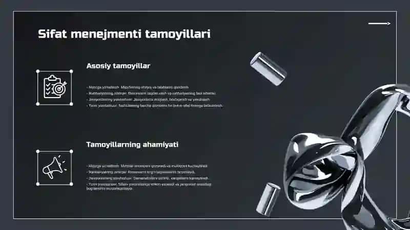 Sifat menejmenti tizimi asosida operatsion strategiyalarni amalga oshirish 4