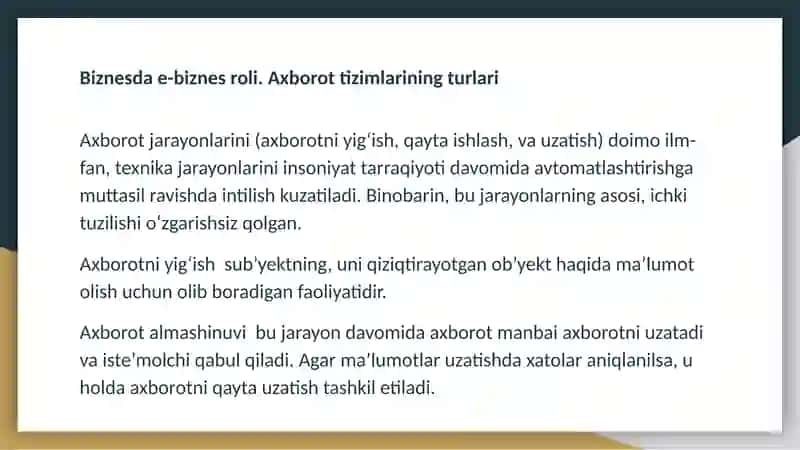 Axborot tizimlari sohasidagi tendensiyalar 4