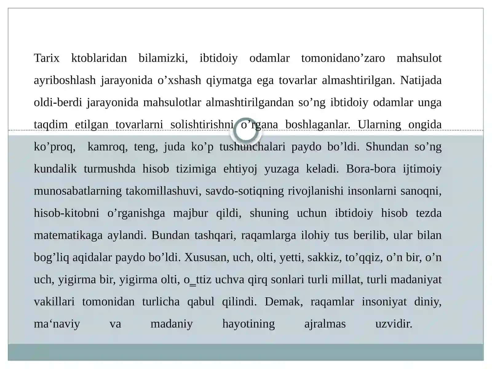Raqamlar bilan bog‘liq urf-odatlar, e’tiqodlar va tushunchalarning tarbiyaviy ahamiyati 4