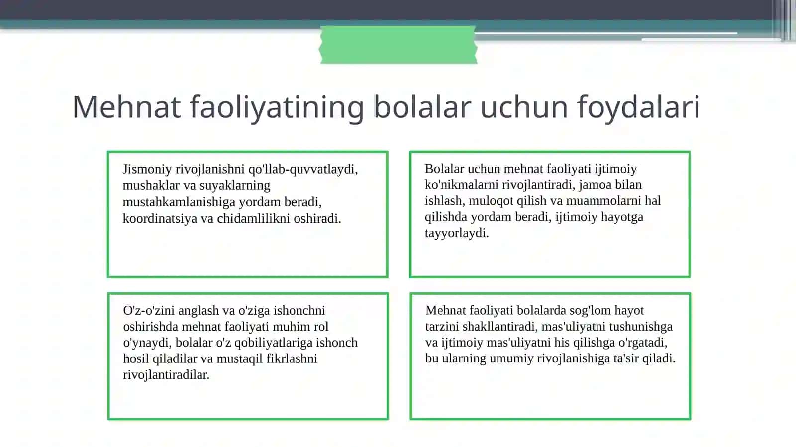 Maktabgacha ta'limda mehnat faoliyatining muhimligi 4