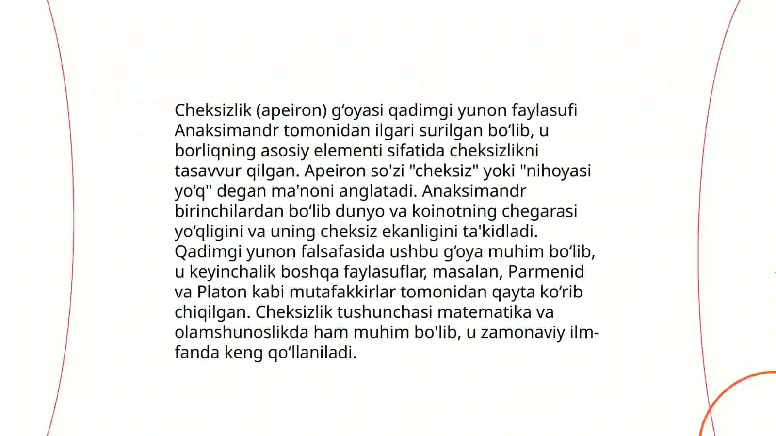 Anaksimendi falsafaga qoʻshgan xissalari 4