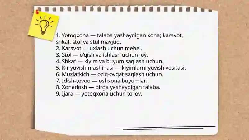 Talabalar leksikasi 4