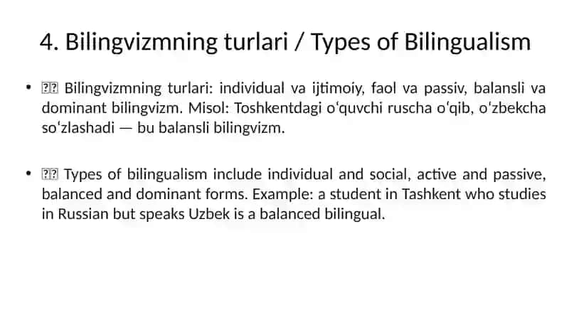 Bilingvizmgakirish/ Introduction to Bilingualism 4